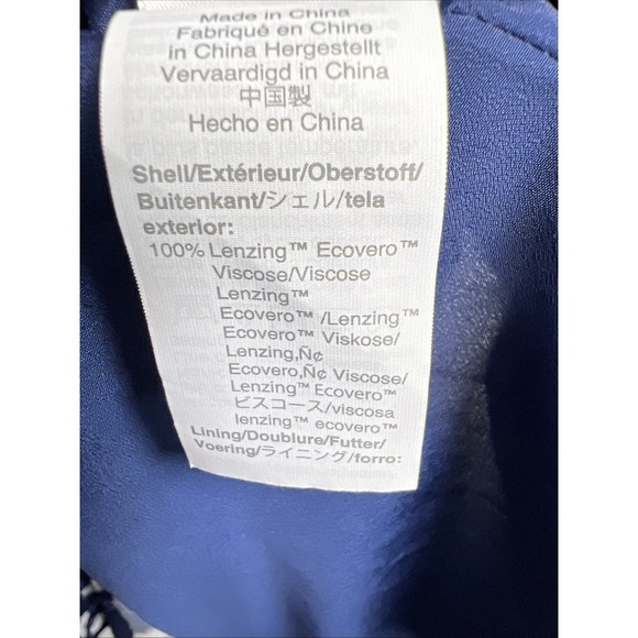 J. Crew Floral Long Sleeve Tiered Ruffle Dress Size Medium In Scattered Peony - Picture 10 of 13